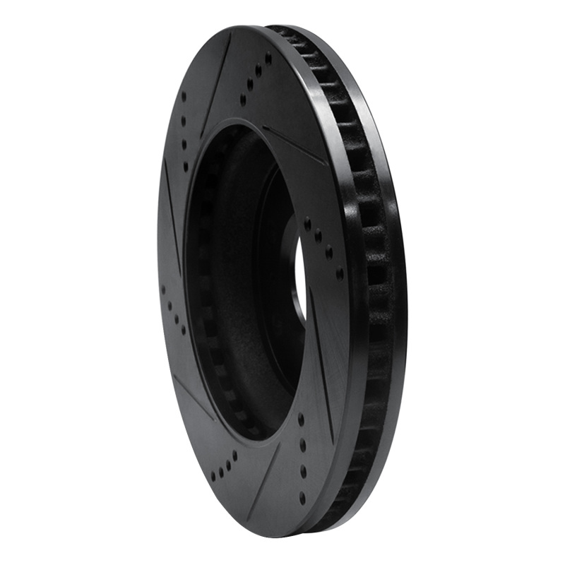 Buick Terraza Brake Rotor (1) - Front Right - R1 Concepts - Drilled & Slotted - Black - `06-`09